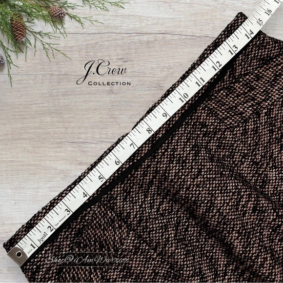 J.Crew Collection shimmer rosegold tweed pencil skirt *shop@iamwarrior - Picture 6 of 10